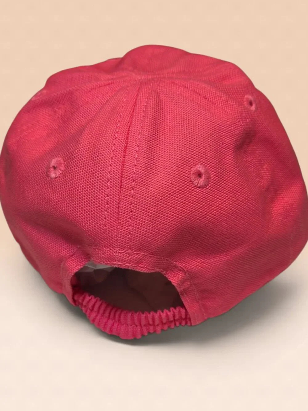 Carhartt Girls Toddler/Little Girls Pink Canvas Ball Cap Hat Elastic Back